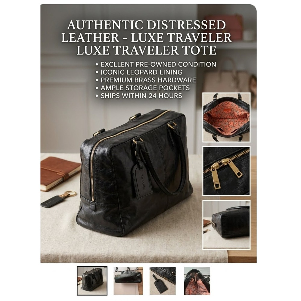 HOBO Black Tote Bag with Zip Closure, Gold‎ Hardware & Inner Pockets Women